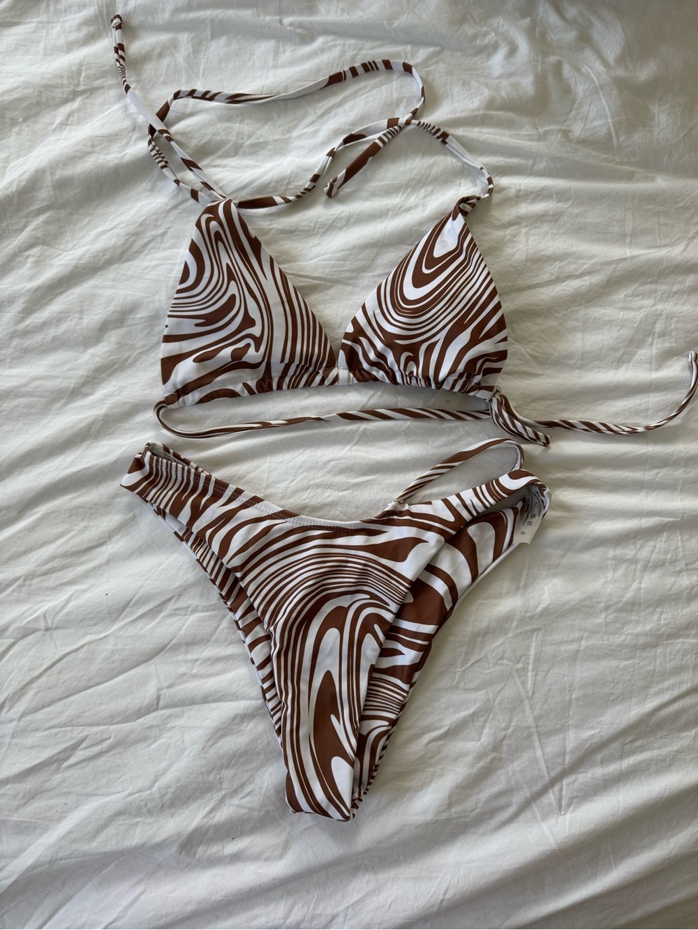 SHEIN zebra print bikini